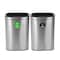Alpine Industries Trash Can, Stainless Steel Brushed, Stainless Steel/Plastic ALP470-40L-CO-T - alternate 1